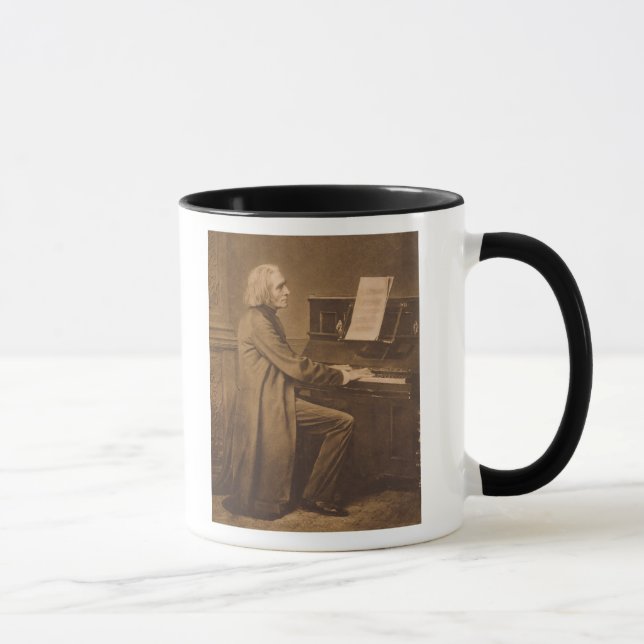 Franz Liszt  at the Piano Mug (Right)