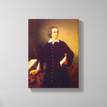 Franz Liszt by M. Barabas Wrapped Canvas Print