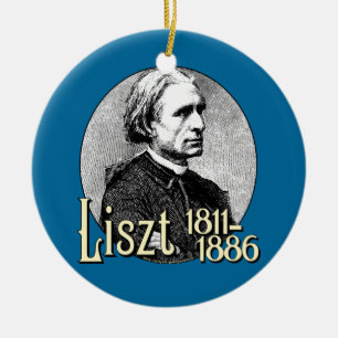 Franz Liszt Ceramic Tree Decoration