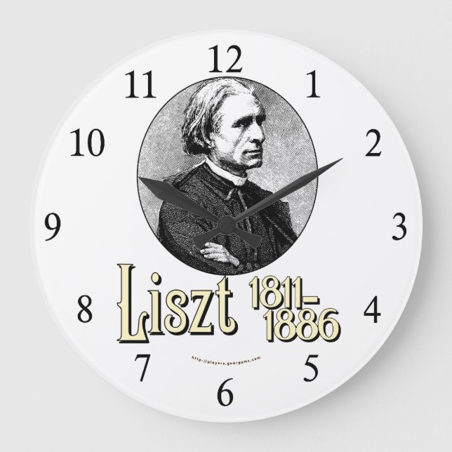 Franz Liszt Large Clock (Front)