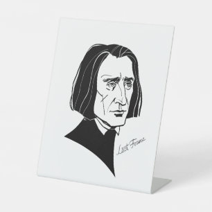 Franz Liszt Pedestal Sign