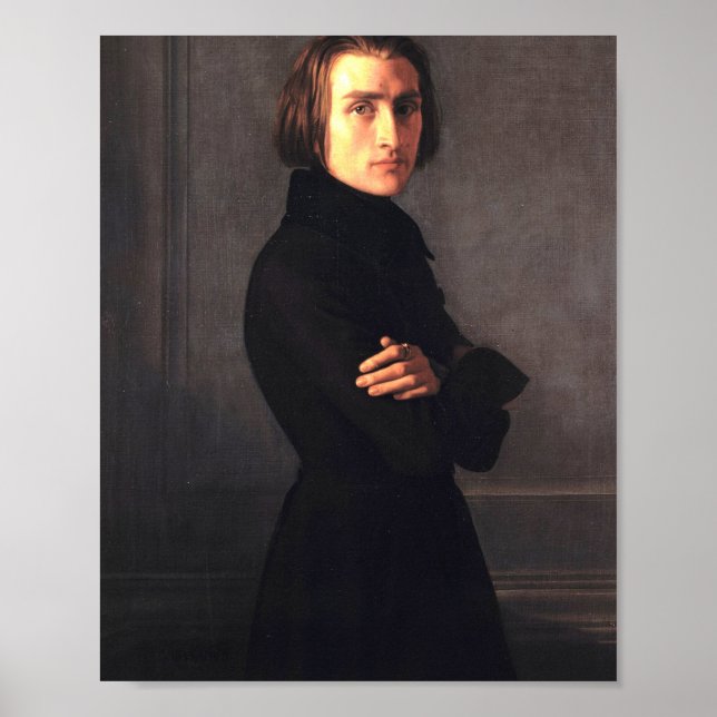 Franz Liszt Portrait Poster (Front)