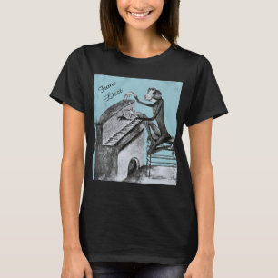 Franz Liszt Unique Sketch by Maurice Sand 1837 T-Shirt