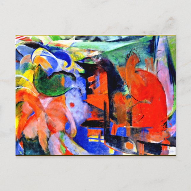 Franz Marc - Abstract Forms II Postcard (Front)