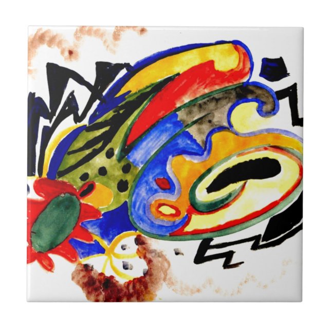 Franz Marc - Abstract Pattern 1 Tile (Front)