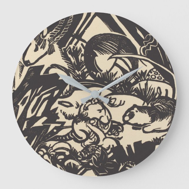 Franz Marc | Animal Legend Tierlegende Large Clock (Front)