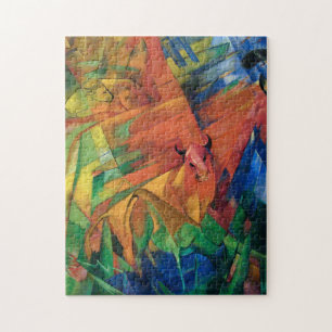Franz Marc Animals in a Landscape Colourful Jigsaw Puzzle