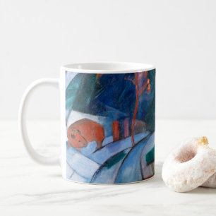 Franz Marc Bison in Winter (red bison) Coffee Mug