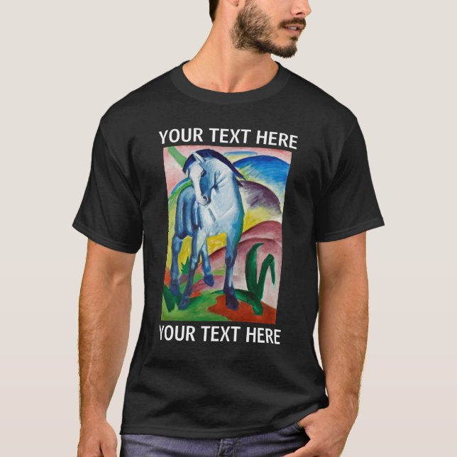 Franz Marc Blue Horse Custom T-Shirt (Front)