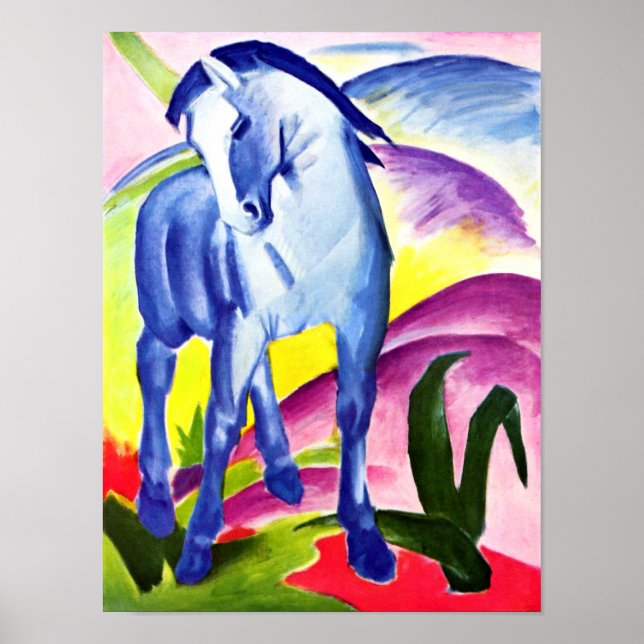Franz Marc - Blue Horse I Poster (Front)