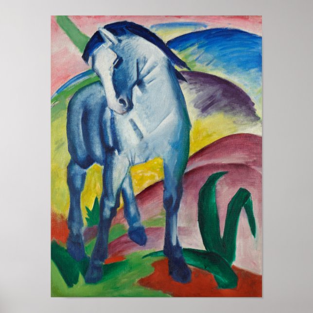 Franz Marc Blue Horse Painting Poster (Front)