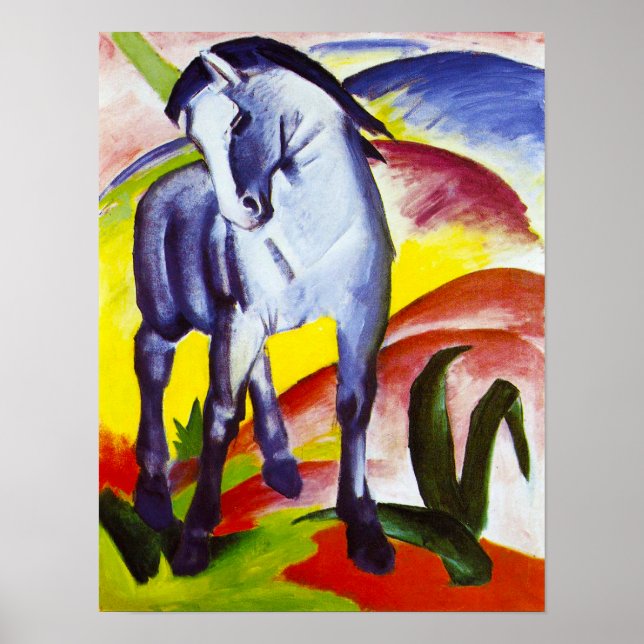 Franz Marc Blue Horse Poster (Front)