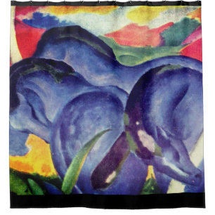 Franz Marc BLUE RIDER HORSES Shower Curtain