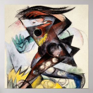Franz Marc Caliban Famous Painting Poster