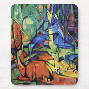 Franz Marc - Deer in the forest (II) Mouse Pad