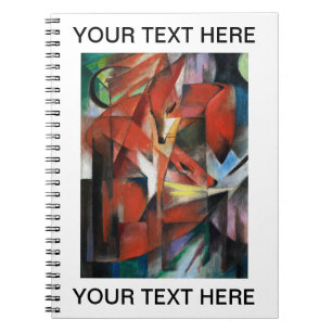 Franz Marc Famous Painting The Foxes Personalised Notebook