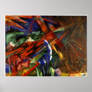 Franz Marc - Fate of the Animals, 1913 Poster