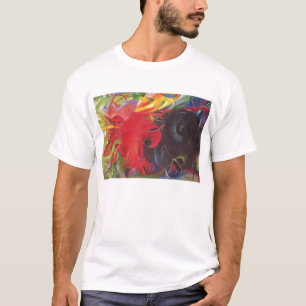 Franz Marc - Fighting Forms 1914 Colour Black Red T-Shirt