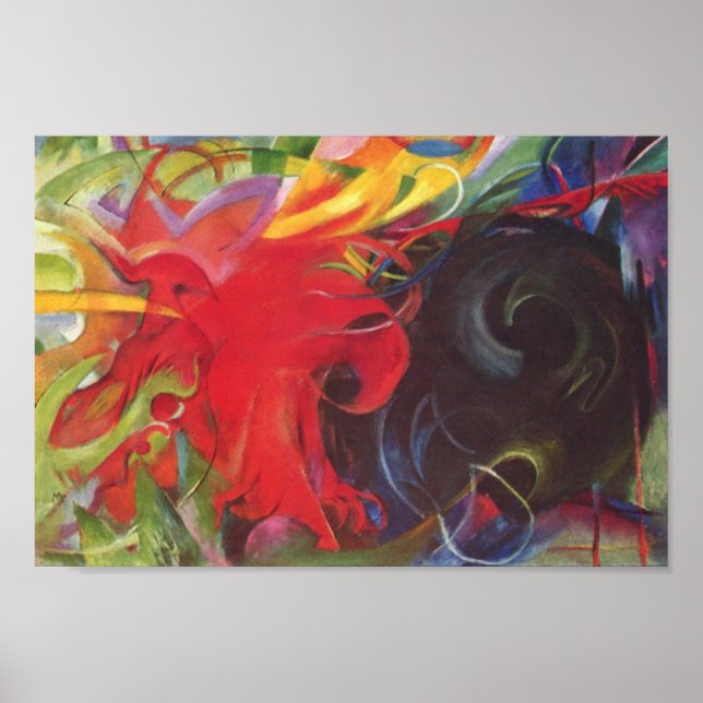 Franz Marc - Fighting forms Poster (Front)
