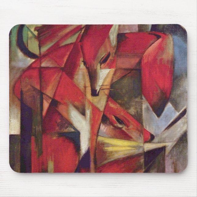 Franz Marc - Foxes Mouse Pad (Front)