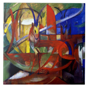 Franz Marc - Gazelles, Ceramic Tile