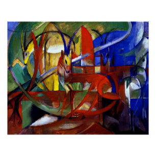 Franz Marc - Gazelles Poster