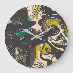 Franz Marc Genesis II Schopfungsgeschichte II Large Clock