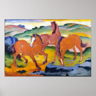 Franz Marc Grazing Horses Poster