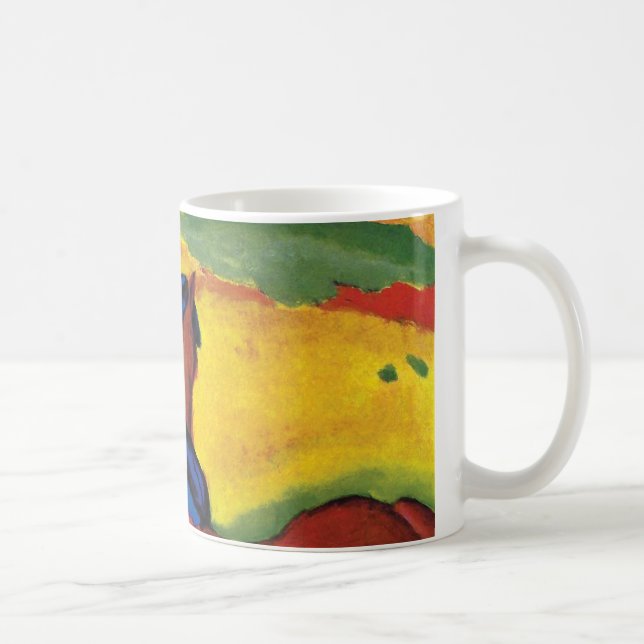 Franz Marc - Horse In A Landscape Painting Coffee Mug (Right)