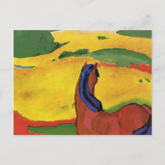 Franz Marc- Horse in a landscape Postcard (Front)