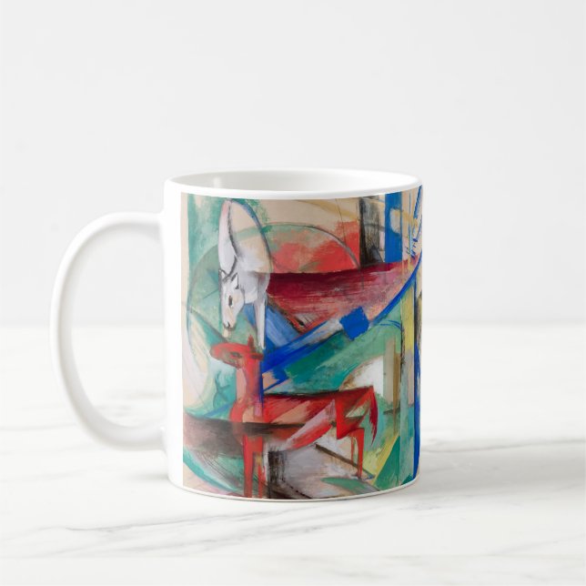 Franz Marc Landscape with Animals Famous Painting Coffee Mug (Left)