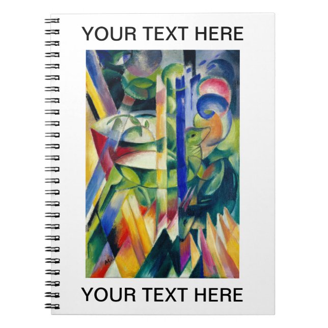 Franz Marc Little Mountain Goats Personalised Note Notebook (Front)