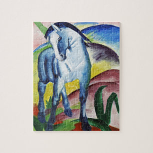 Franz Marc Modern Blue Horse I Expressionist Art Jigsaw Puzzle