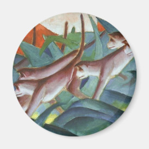Franz Marc - Monkey Frieze (Detail) Magnet