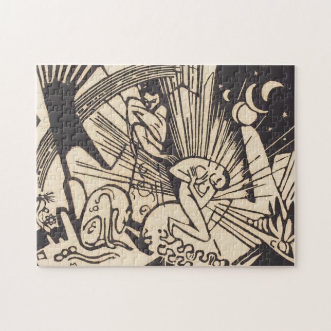 Franz Marc | Reconciliation Versoehnung Jigsaw Puzzle (Horizontal)