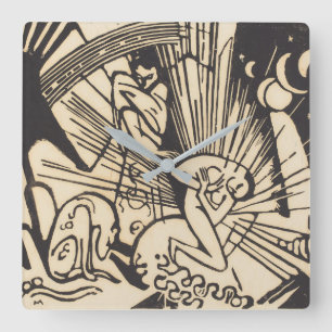 Franz Marc Reconciliation Versoehnung Square Wall Clock