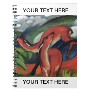 Franz Marc Red Deer Famous Painting Personalised Notebook