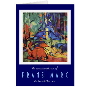 Franz Marc - Roe Deer in the Forest Expressionist