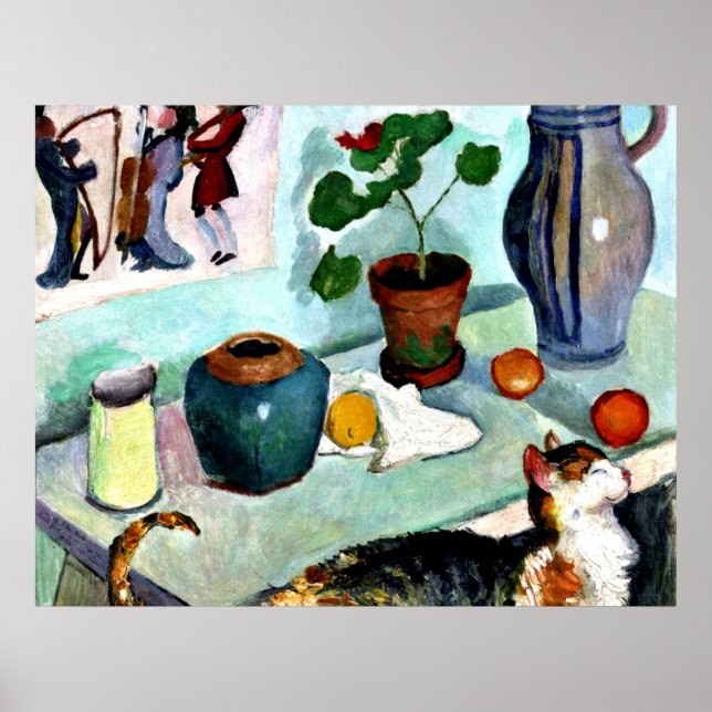 Franz Marc - Still Life with Cat Poster (Front)