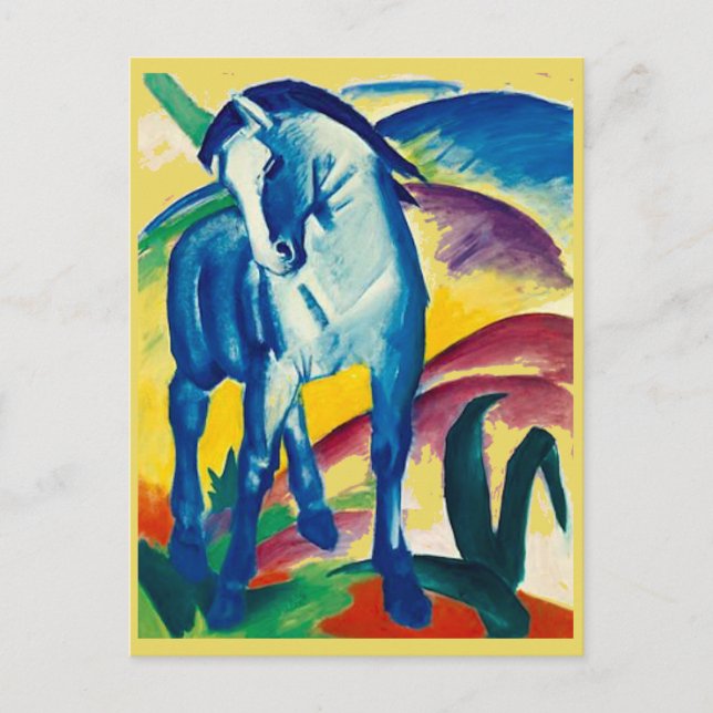 Franz Marc, The Blue Horse, Art Post Card (Front)