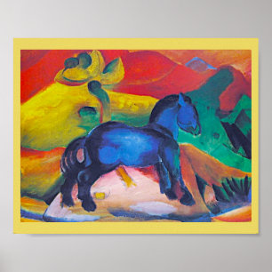 Franz Marc, The Blue Pony, Art Poster