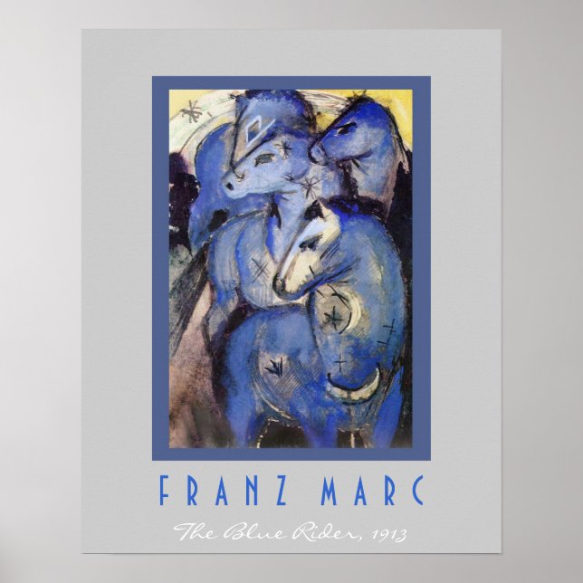 Franz Marc - The Blue Rider - Horses Poster (Front)