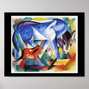 Franz Marc, The First Animals, Poster