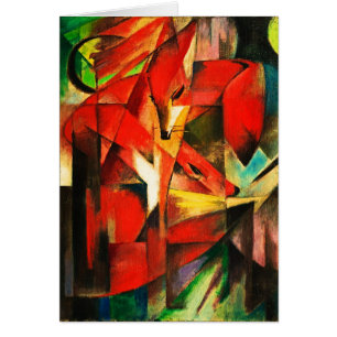 Franz Marc The Foxes Red Fox Modern Art Painting