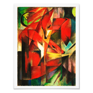 Franz Marc The Foxes Red Fox Modern Art Painting Photo Print