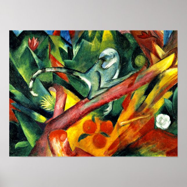 Franz Marc - The Little Monkey Poster (Front)