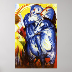 Franz Marc The Tower of Blue Horses Poster