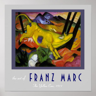 Franz Marc - The Yellow Cow - Expressionist Art Poster