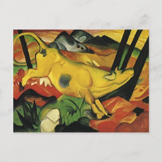 Franz Marc- The Yellow Cow Postcard (Front)