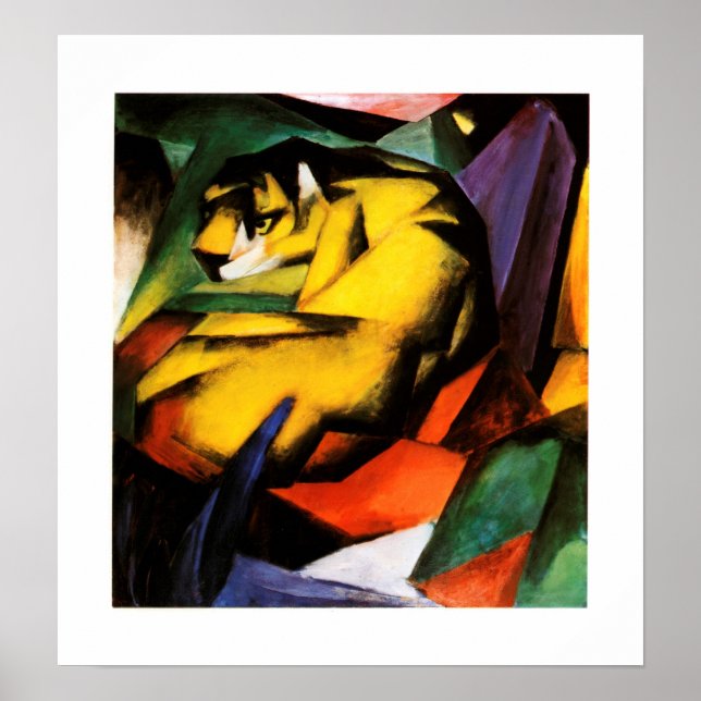Franz Marc - Tiger (1912) Poster (Front)